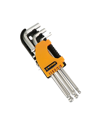 Ball End Corrosion-Resistant 9 Pcs Long Arm Allen-Hex Key Wrench Sets